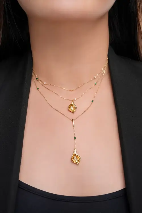 Lily Blossom Custom 3-Tier Necklace