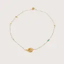 Lily Essence Pearl and Malachite Anklet