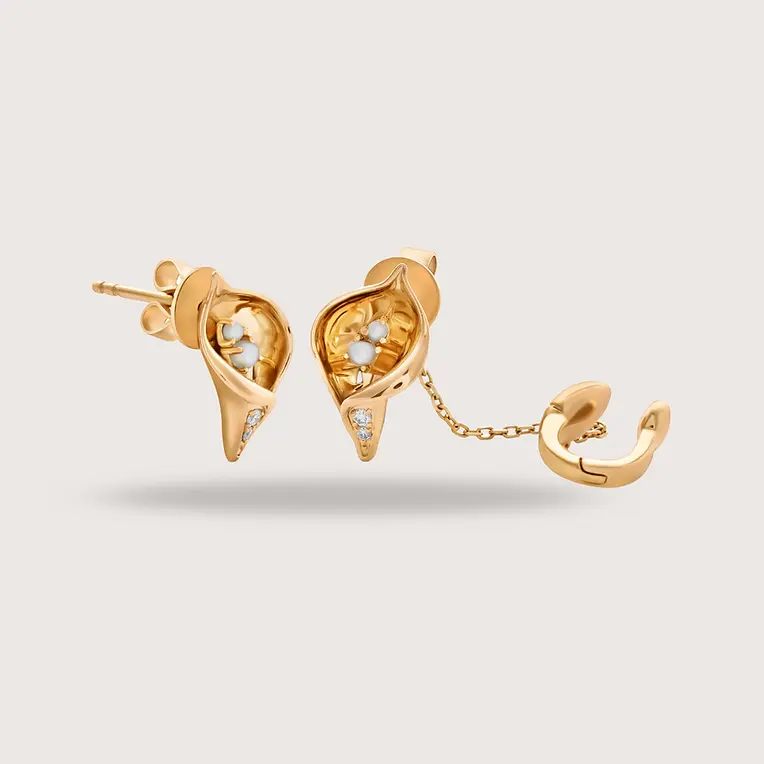 Lily Bloom Diamond Cuff Earrings